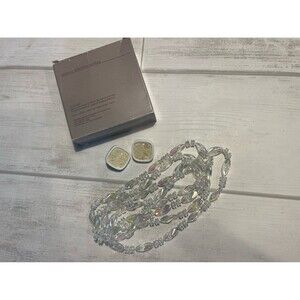*Avon reflections necklace vintage includes extra earrings set clear